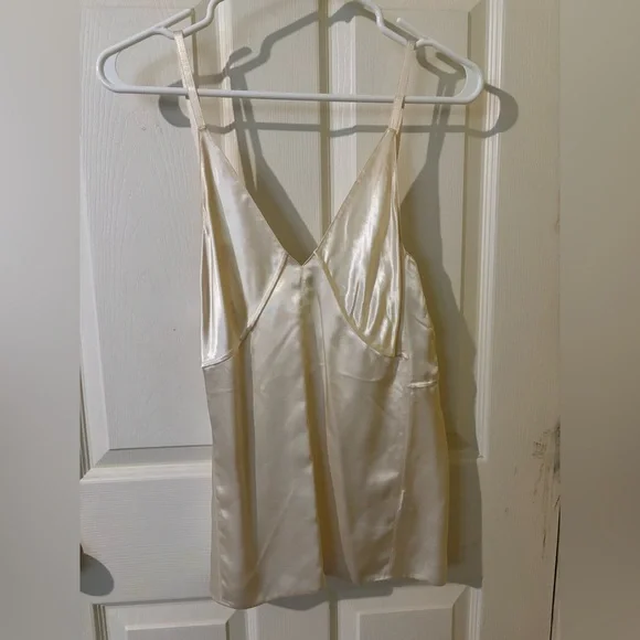 Helmut Lang Cream Satin Camisole - Picture 2 of 3